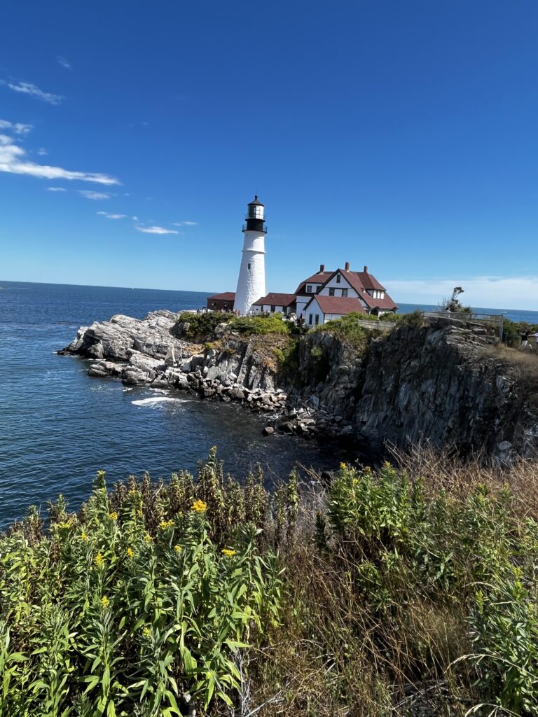 Lighthouse in Portland Main. An extra stop to add to your Acadia National Park Trip. 