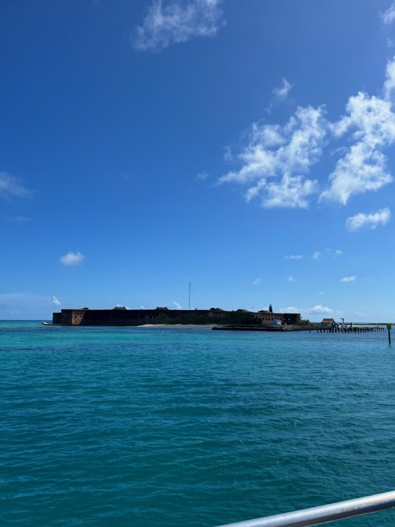 Fort Jefferson from a distance. 