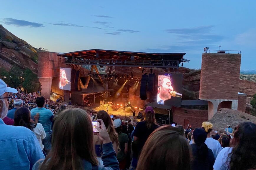 Concert at Red Rocks Amphitheater on our one day trip to Denver.