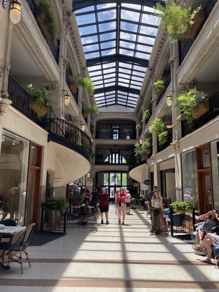 Shops in downtown Asheville. 