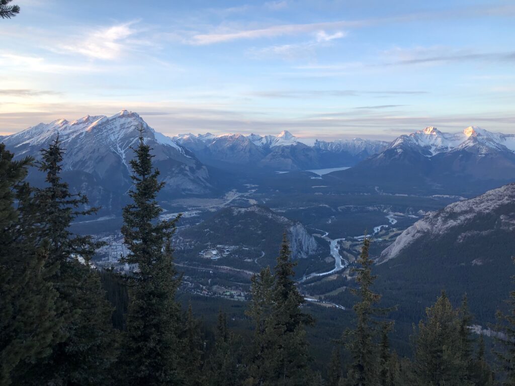 Views of Banff National Park in late april included on our 5 day banff itinerary.