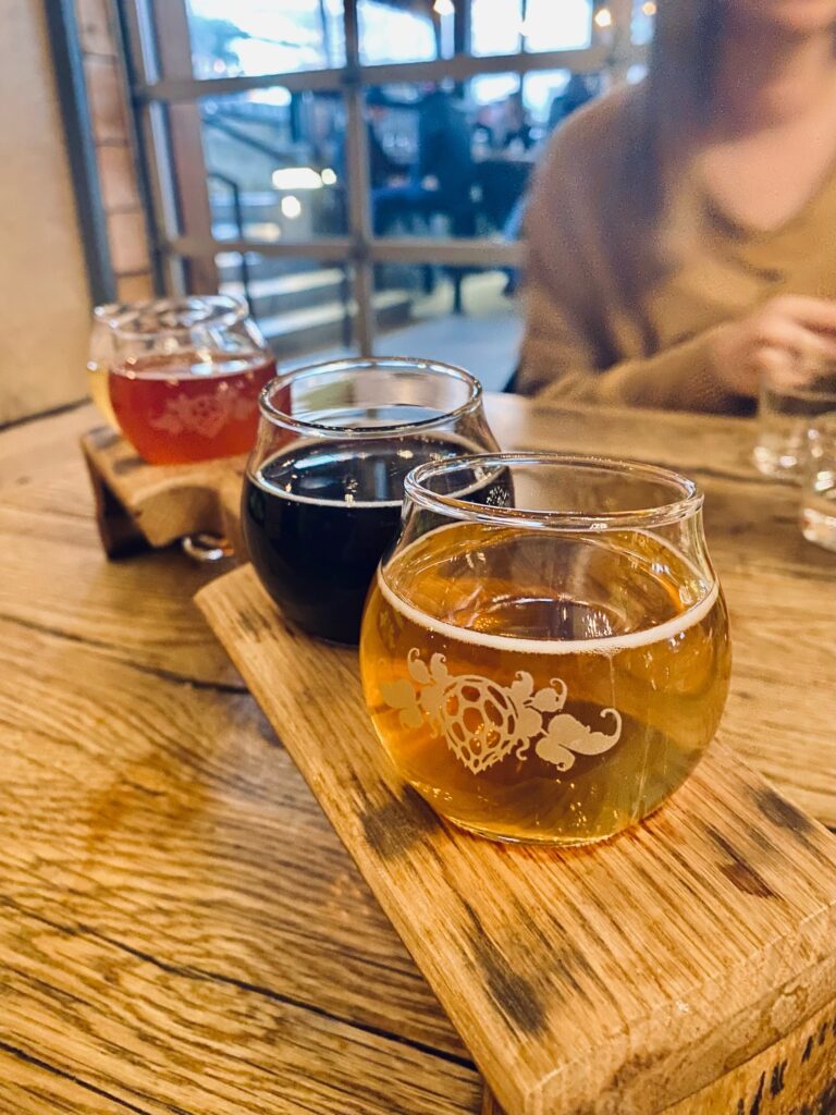 Three Wicked Weed Funkatorium sour beers.